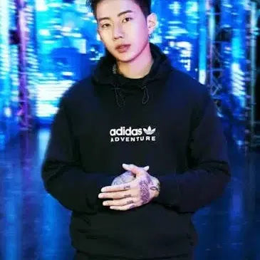 [SOLD OUT] (아시아2XL/XL) 아디다스 어드벤처 후드 블랙 박재범 착용