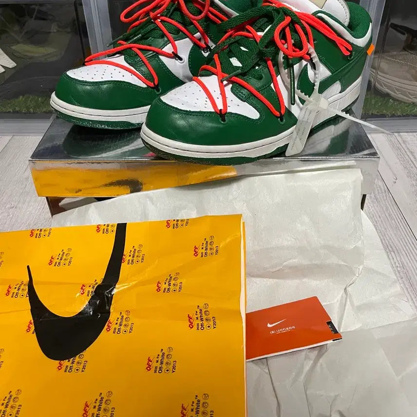 [BUNJANG] Nike x Off-White Dunk Low Pine Green / [265] 나이키 x 오프화이트 덩크 로우 파인 그린