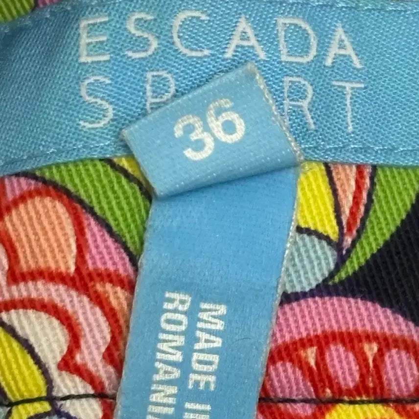 [BUNJANG] Escada Floral Print Pants / 에스카다 플라워 나염 패턴 바지