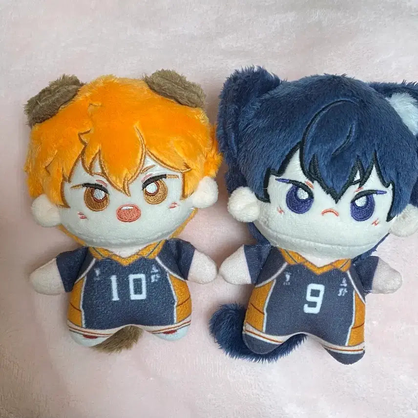 [BUNJANG] Haikyuu Hinata &amp; Kageyama 10cm Plush Doll Bundle Set / 하이큐 10cm 솜인형 솜깅 히나타 카게야마