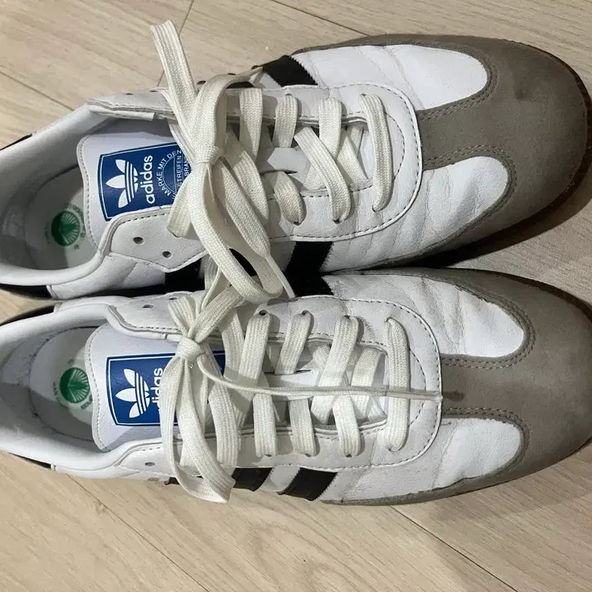 [BUNJANG] Adidas Samba White Sneakers / 아디다스 삼바 화이트 275