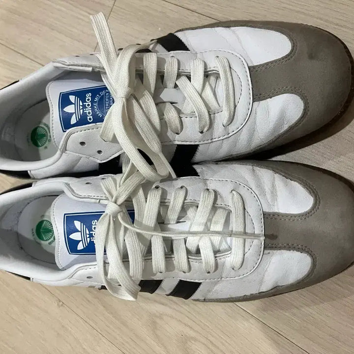 [BUNJANG] Adidas Samba White Sneakers / 아디다스 삼바 화이트 275