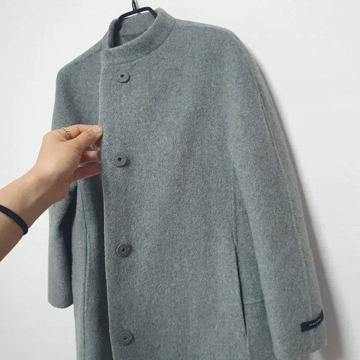 [BUNJANG] Olivia Hassler Gray Wool Coat S / 모89%,새상품수준)Olivia Hassler 회색 울 코트 s