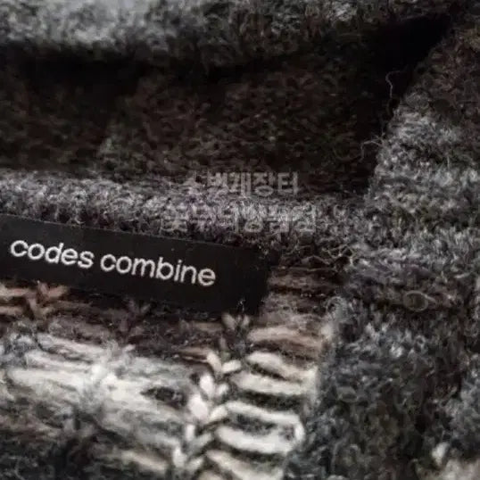 [BUNJANG] Codes Combine Hooded Knit Cape / 코데스컴바인  후드 케이프