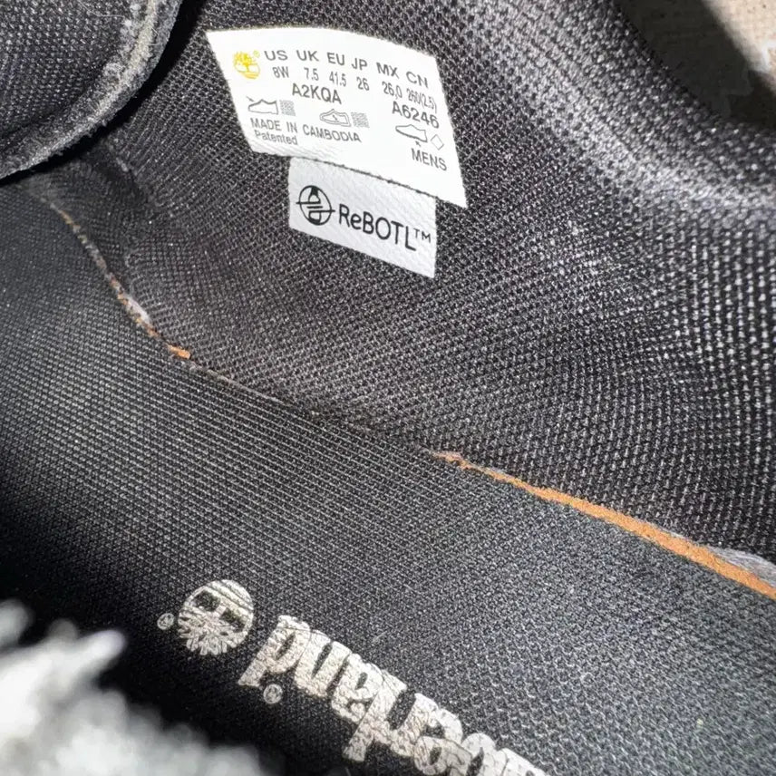 [BUNJANG] Timberland ReBOTL Waterproof Shoes / 팀버랜드 260-265 트리플블랙 검솔 ReBOTL 방수