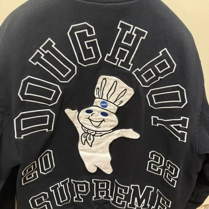 [BUNJANG] Supreme Mitchell &amp; Ness Doughboy Varsity Jacket / 슈프림 미첼앤네스 도우보이 바시티 자켓 블랙