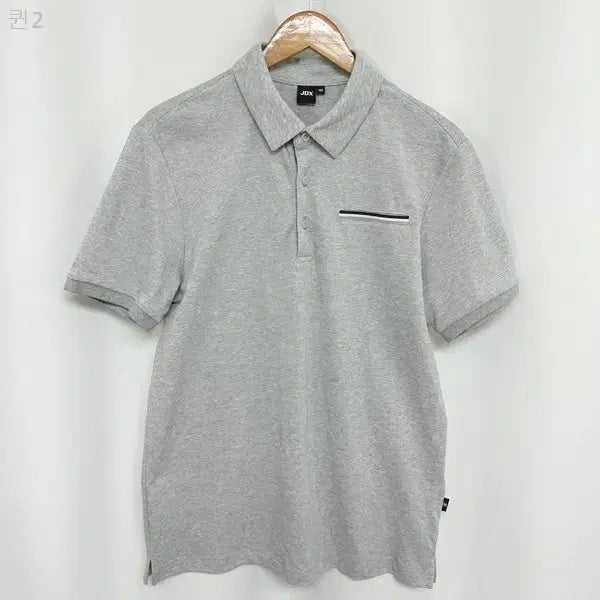 [BUNJANG] JDX Men's Gray Golf Polo Shirt / JDX 남자 카라 반팔티 골프티 면 그레이 100
