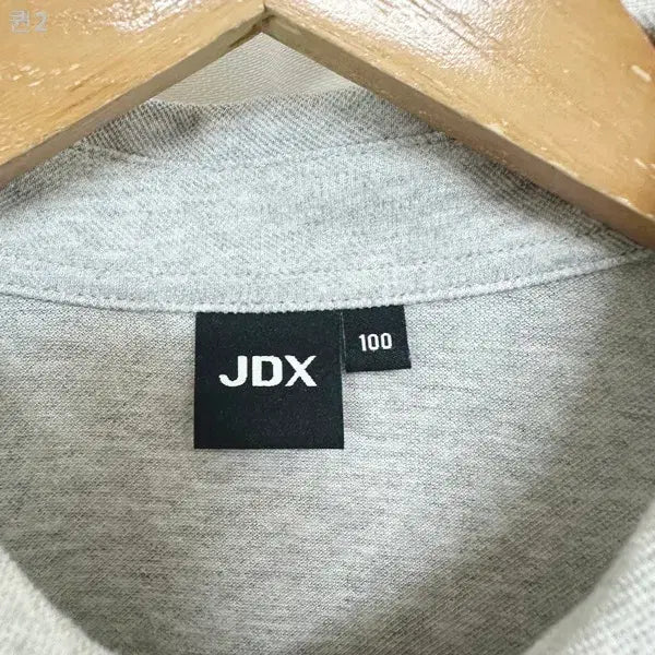 [BUNJANG] JDX Men's Gray Golf Polo Shirt / JDX 남자 카라 반팔티 골프티 면 그레이 100