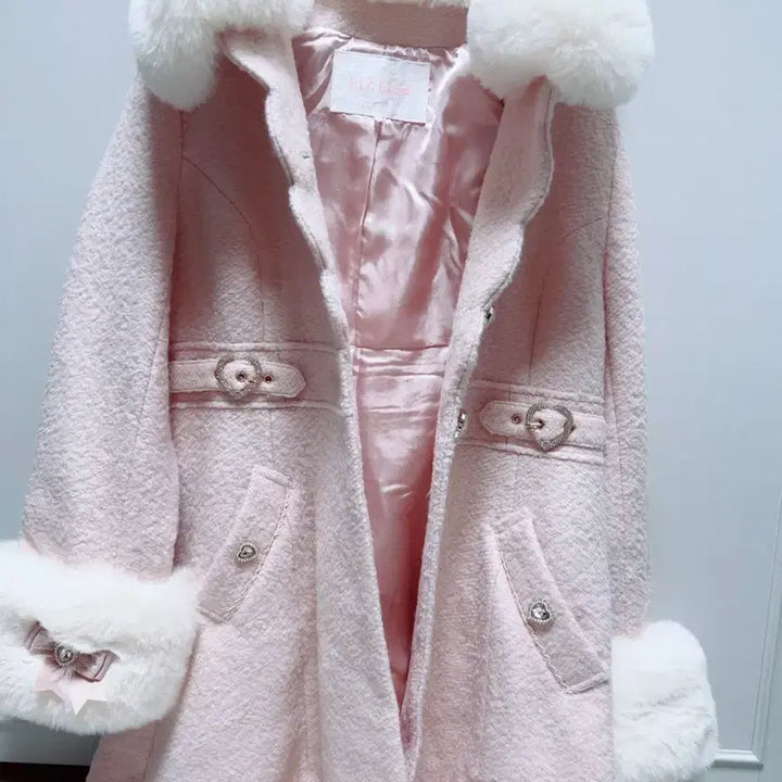 [SOLD OUT] 시즌오프) 리즈리사 a라인 하트 벨트 코트 양산형지뢰계양지뢰 갸루