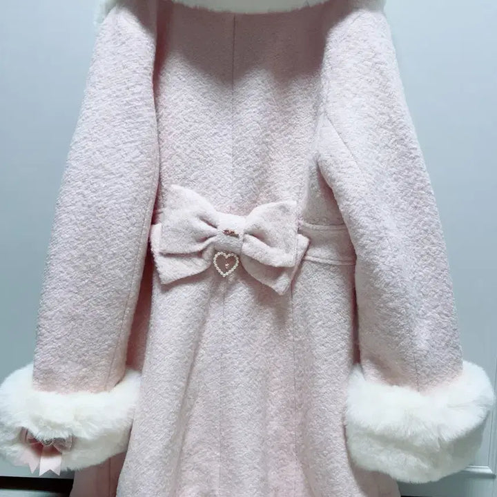 [SOLD OUT] 시즌오프) 리즈리사 a라인 하트 벨트 코트 양산형지뢰계양지뢰 갸루