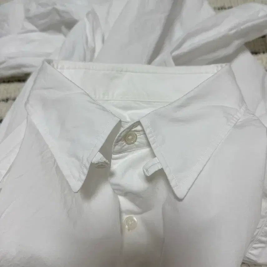 [BUNJANG] Porter Classic Tab Collar White Shirt / 포터클래식 탭칼라 화이트 셔츠 3사이즈