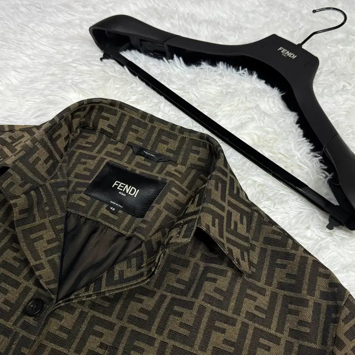 [BUNJANG] Fendi FF Logo Jacquard Shirt Jacket / [새상품급]펜디 FF로고 자카드 셔츠 자켓