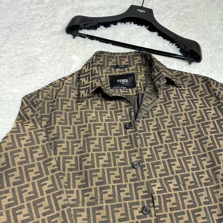 [BUNJANG] Fendi FF Logo Jacquard Shirt Jacket / [새상품급]펜디 FF로고 자카드 셔츠 자켓
