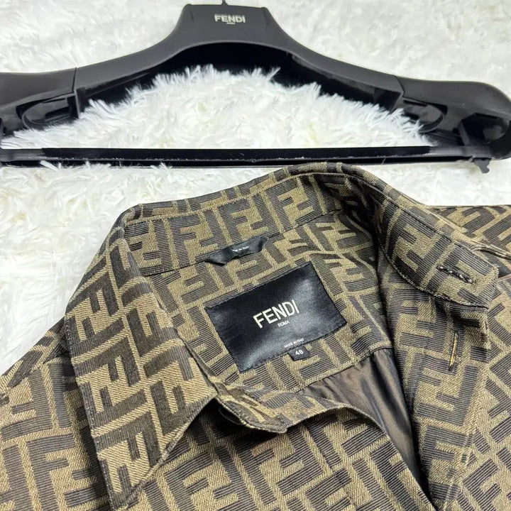 [BUNJANG] Fendi FF Logo Jacquard Shirt Jacket / [새상품급]펜디 FF로고 자카드 셔츠 자켓