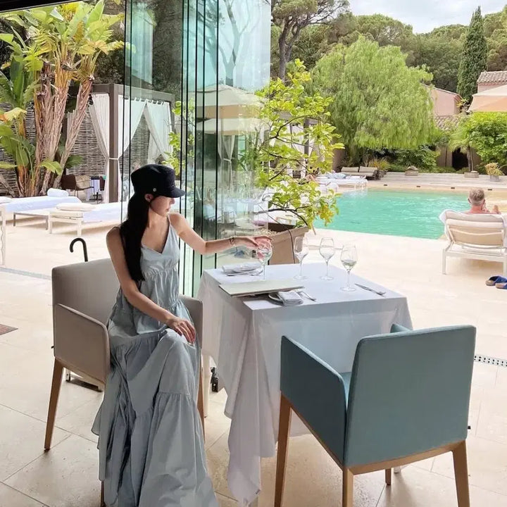 [BUNJANG] The Row Saint-Tropez Dress (Blue) / 더로랑 셍트로페 드레스 원피스(블루)