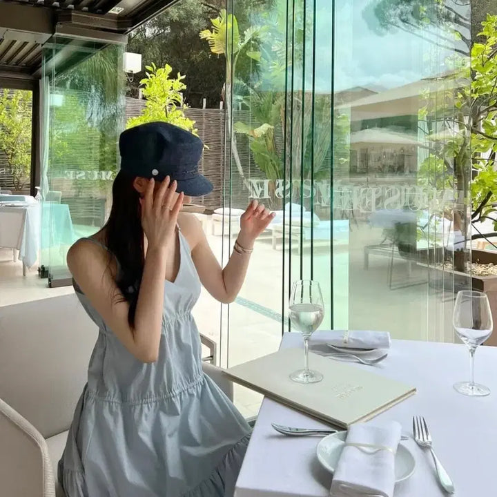 [BUNJANG] The Row Saint-Tropez Dress (Blue) / 더로랑 셍트로페 드레스 원피스(블루)