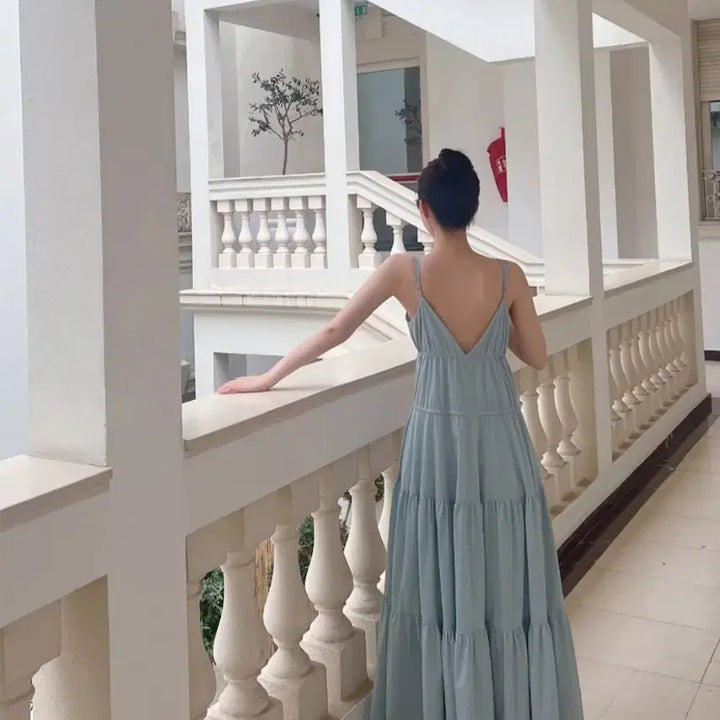 [BUNJANG] The Row Saint-Tropez Dress (Blue) / 더로랑 셍트로페 드레스 원피스(블루)