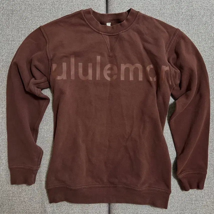 [BUNJANG] Lululemon Brown Sweatshirt (Size 4) / 룰루레몬 브라운 맨투맨 4사이즈