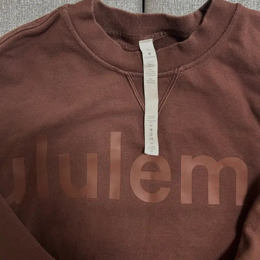 [BUNJANG] Lululemon Brown Sweatshirt (Size 4) / 룰루레몬 브라운 맨투맨 4사이즈