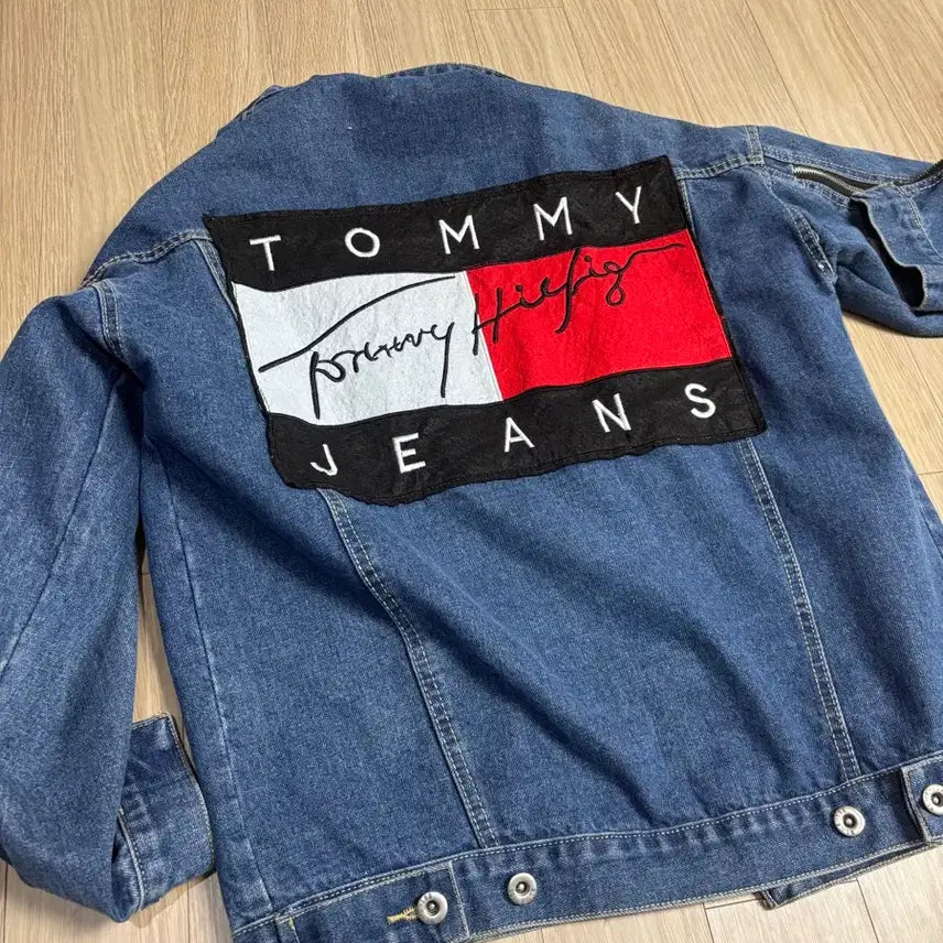 [BUNJANG] Tommy Hilfiger Denim Jacket / 타미힐피거 빅로고 데님자켓