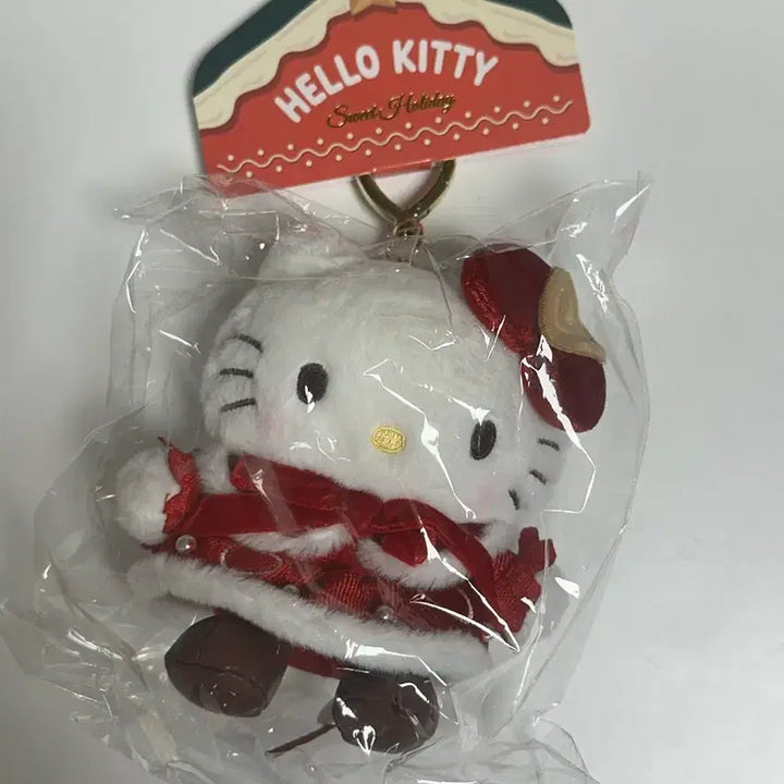 [BUNJANG] Sanrio Hello Kitty Christmas Popup Keyring / 산리오 성수 크리스마스 팝업 헬로키티 인형 키링 새상품