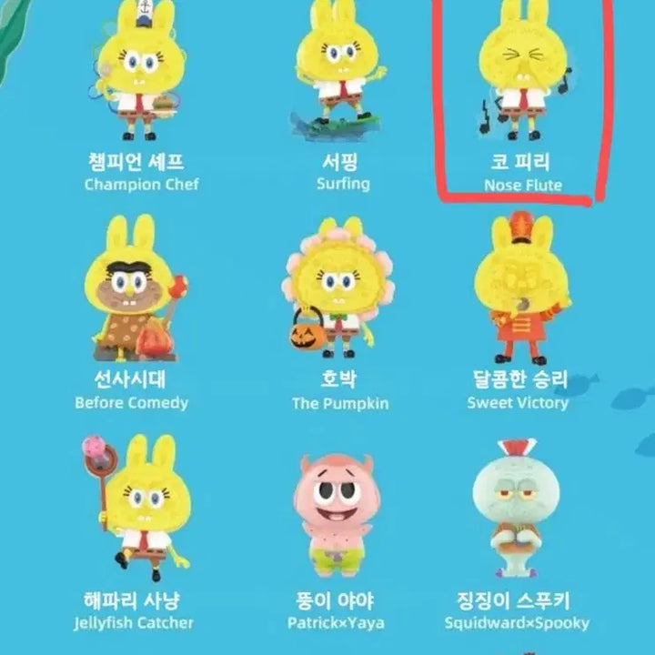 [SOLD OUT] 스폰지밥 라부부 콜라보 코피리 피규어 판매합니다.