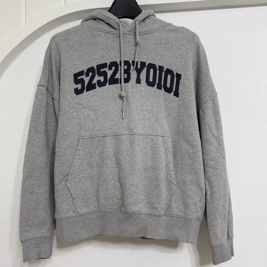 [BUNJANG] 5252BYOIOI Unisex Gray Hoodie / 남녀공용 5252BYOIOI 회색 후드