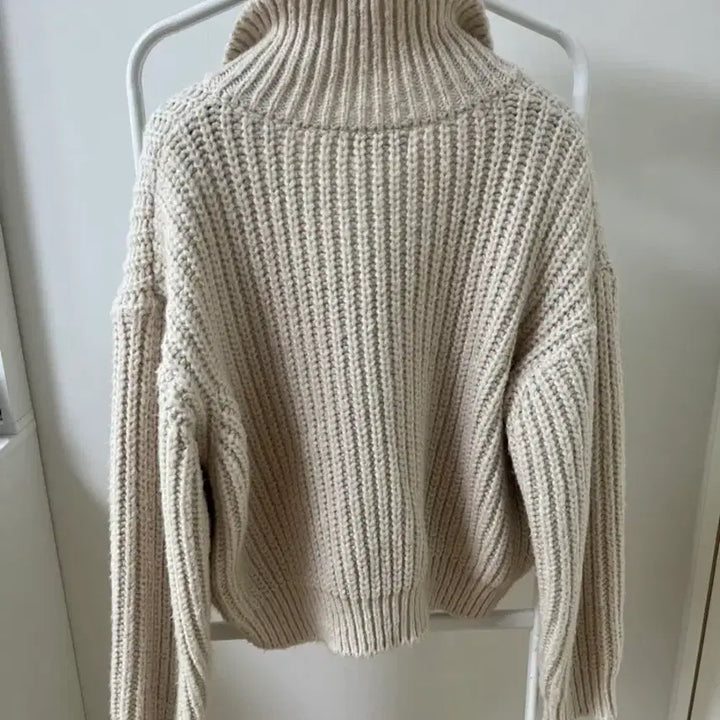 [BUNJANG] Unbranded Two-Way Wool Cardigan Ivory / 투웨이 울 가디건 니트집업 아이보리