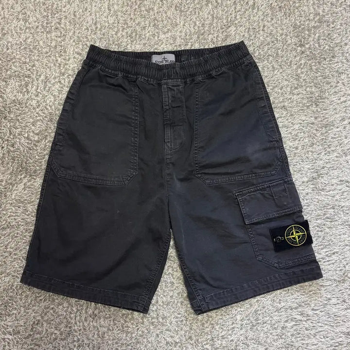 [BUNJANG] Stone Island Old Cargo Bermuda Shorts (Black, 29) / 스톤아일랜드 올드 카고 버뮤다 쇼츠(블랙/29)-QR정품인증가능