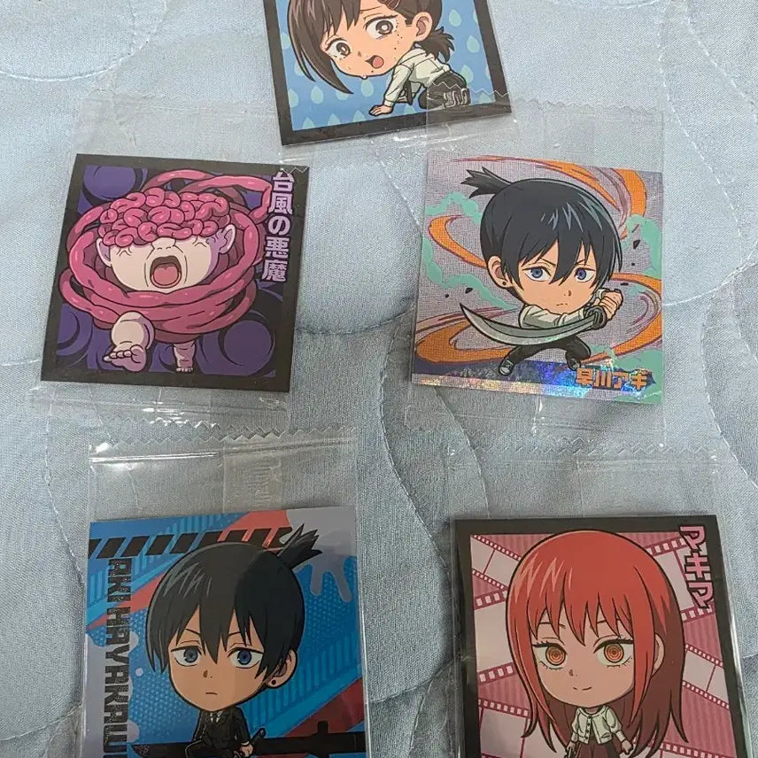 [BUNJANG] Chainsaw Man Character Sticker Set / 체인소맨 캐릭터 씰스티커 5종 세트
