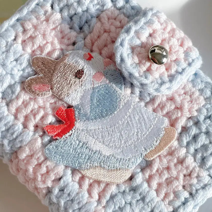 [BUNJANG] Chione Bunny Diary Card Wallet Photocard Holder / [오픈형] 치오네 버니 다이어리 카드지갑 - 뜨개 핸드메이드 포토카드 -