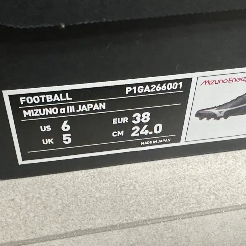 [SOLD OUT] 미즈노 알파 3 JAPAN 240mm 새제품 축구화