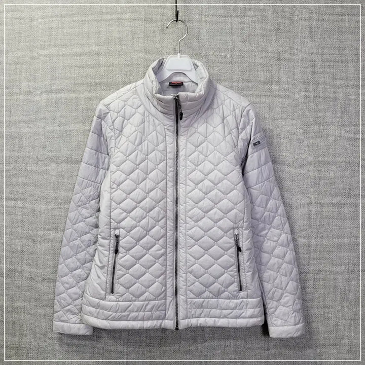 [BUNJANG] K2 Silver Gray Quilted Padded Jacket (Women's Size 95) / 9. K2 실버그레이 퀄팅 패딩집업자켓 여성95