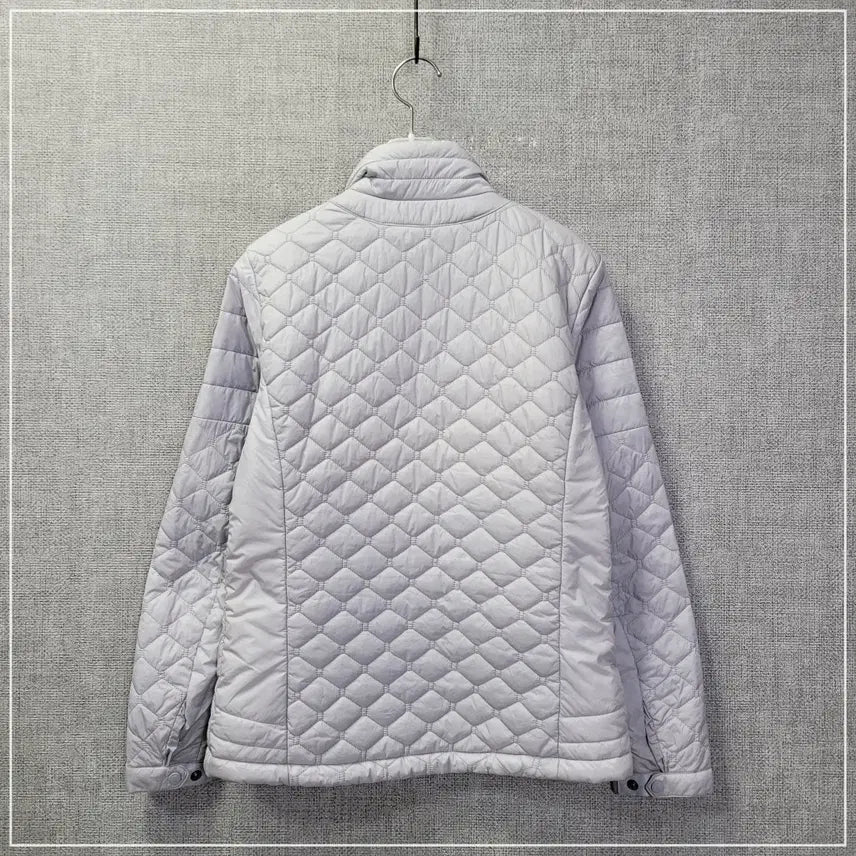 [BUNJANG] K2 Silver Gray Quilted Padded Jacket (Women's Size 95) / 9. K2 실버그레이 퀄팅 패딩집업자켓 여성95