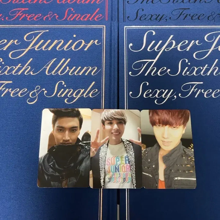 [BUNJANG] Super Junior Sexy, Free &amp; Single Album Bundle Set / 슈퍼주니어6집 양장본 전색상 포카 일괄