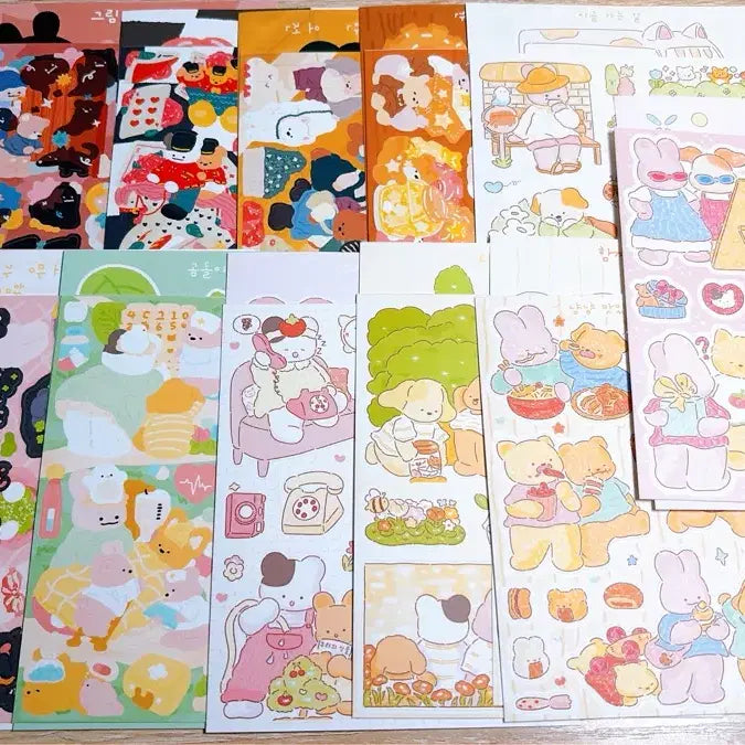 [BUNJANG] Mungchong's Decorative Sticker Bundle Set / 뭉총이네 다꾸 씰스티커 일괄판매