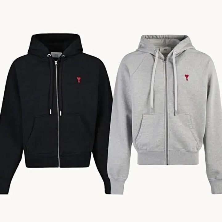 [BUNJANG] Ami Zip-Up Hoodie Sealed / 아미(Ami) 후드집업(미개봉새상품)