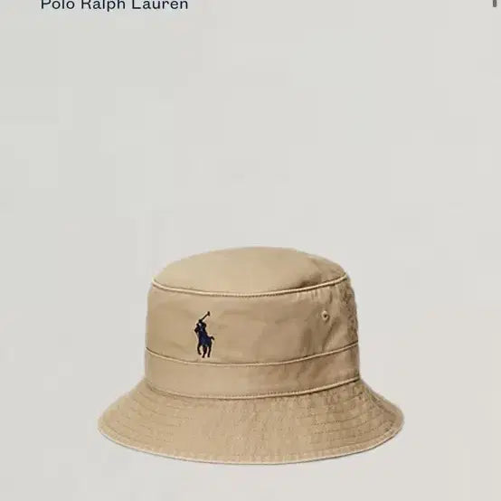 [BUNJANG] Polo Cotton Chino Bucket Hat / [L,XL]폴로 코튼치노버킷햇 (QR인증가능)