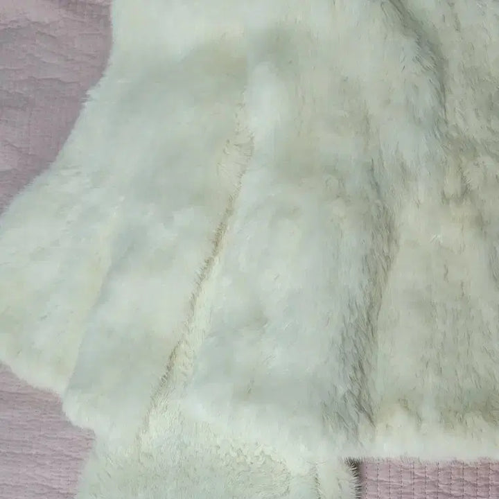 [BUNJANG] White Mink Knitting Scarf / 화이트밍크니팅목도리