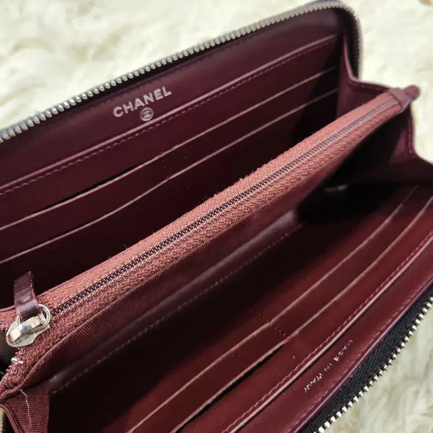 [BUNJANG] Chanel Classic Caviar Black Long Wallet A50097 / 샤넬클래식 캐비어 블랙은장 장지갑A50097판매