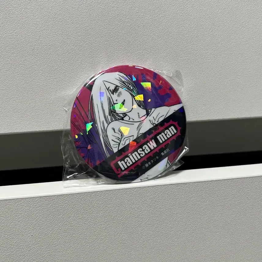 [BUNJANG] Chainsaw Man Power Hologram Can Badge / 체인소맨 (파워) 원화 홀로그램 캔뱃지