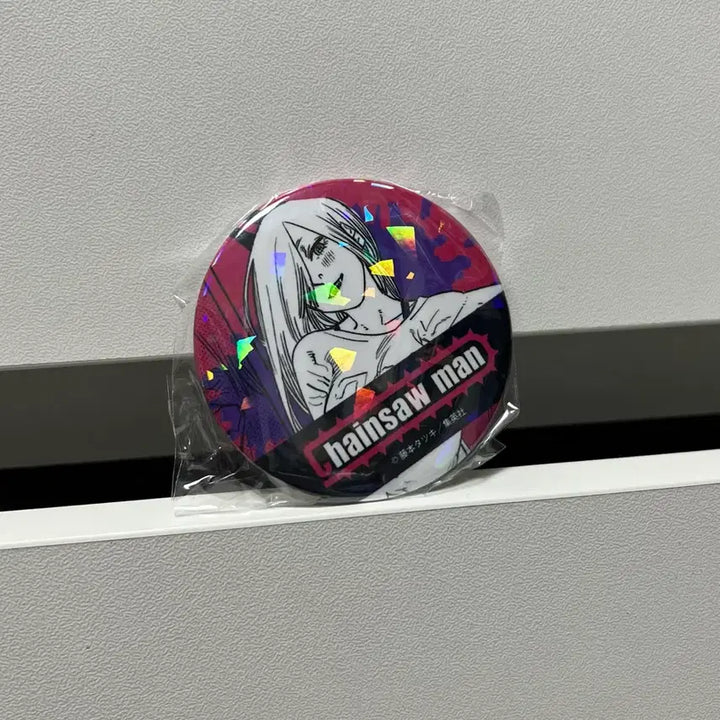 [BUNJANG] Chainsaw Man Power Hologram Can Badge / 체인소맨 (파워) 원화 홀로그램 캔뱃지