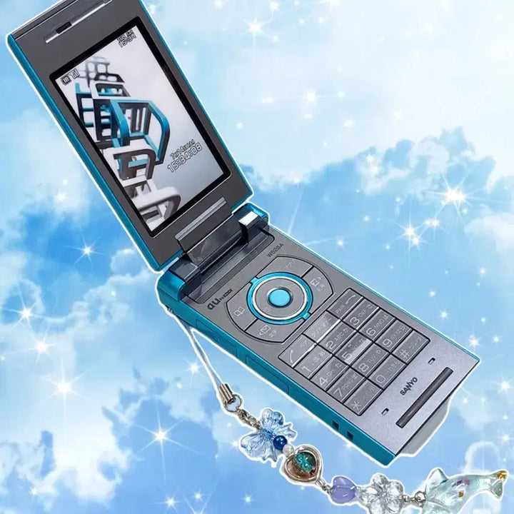 [BUNJANG] Sanyo Mock-up Phone / 일본 블루 목업폰 산요폰 고전 폴더폰