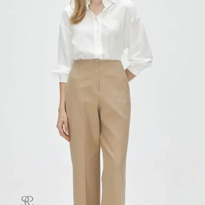 [BUNJANG] Sie 레이 Straight Cotton Pants - Cream (Size S) / 시에 sie 레이 스트레이트 코튼 팬츠 S 크림