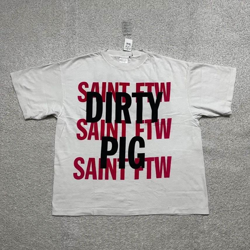 [BUNJANG] Saint Michael Dirty T-shirt / [2XL] 세인트미카엘 DIRTY 티셔츠