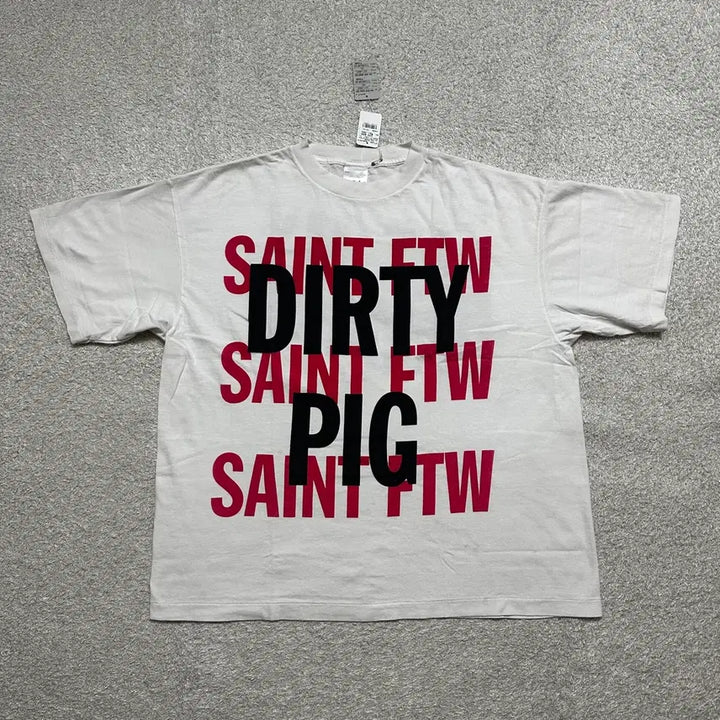 [BUNJANG] Saint Michael Dirty T-shirt / [2XL] 세인트미카엘 DIRTY 티셔츠