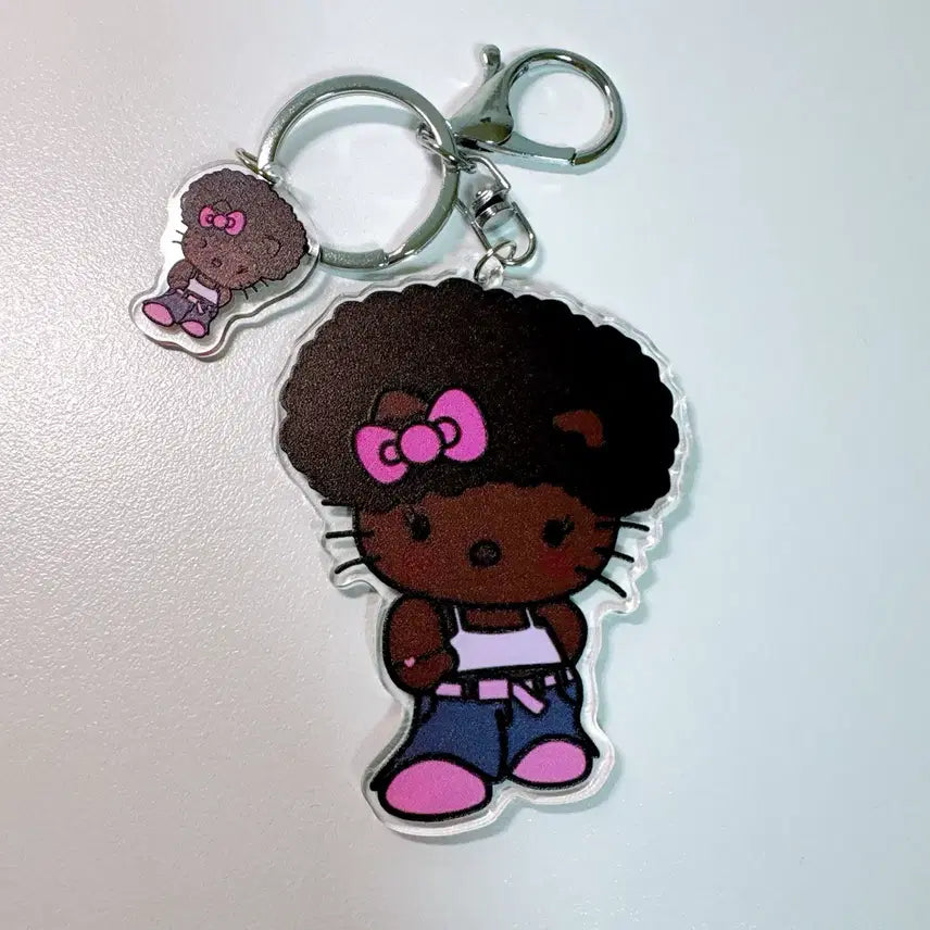 [BUNJANG] Kitty Keyring 3-Piece Set / 태닝 키티 키링 3종