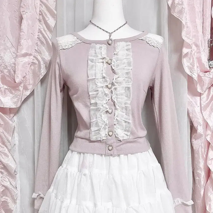 [BUNJANG] Liz Lisa Lace Crop Top / 리즈리사 레이스 크롭 탑