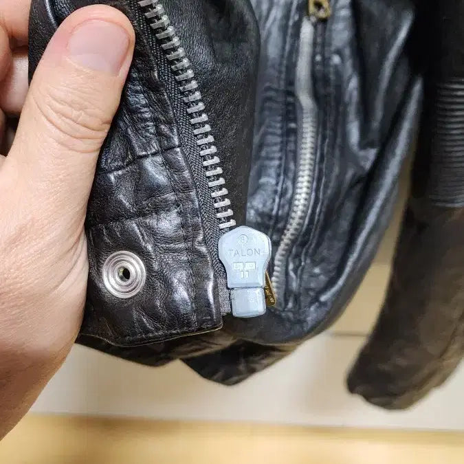 [BUNJANG] Diesel Leather Rider Jacket / 정품 디젤(DIESEL) 레더 가죽 라이더 자켓