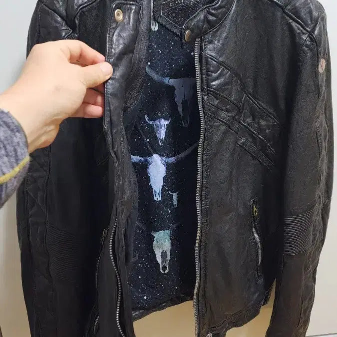 [BUNJANG] Diesel Leather Rider Jacket / 정품 디젤(DIESEL) 레더 가죽 라이더 자켓